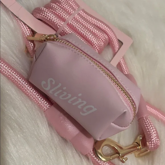 Paris Hilton Sliving Baby Pink Dispenser Pouch with Detachable Strap - Picture 4 of 9